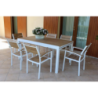 Tavolo Cayman 160-240x95 in Alluminio Allungabile Giardino