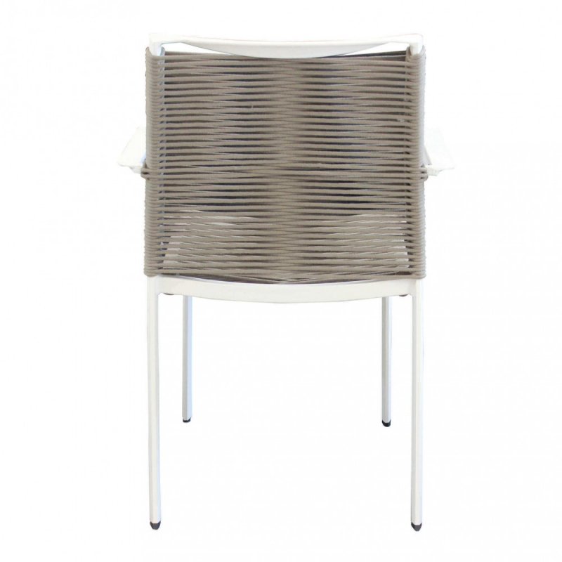 Poltrona Catalina da esterno in alluminio elegante e resistente