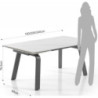 Tavolo Allungabile  167 X 96 H17 Cm
