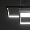 Lampadario Square Black 63X63 H13 Cm
