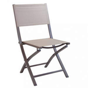 Set 4 sedie Georgia pieghevoli in alluminio per giardino