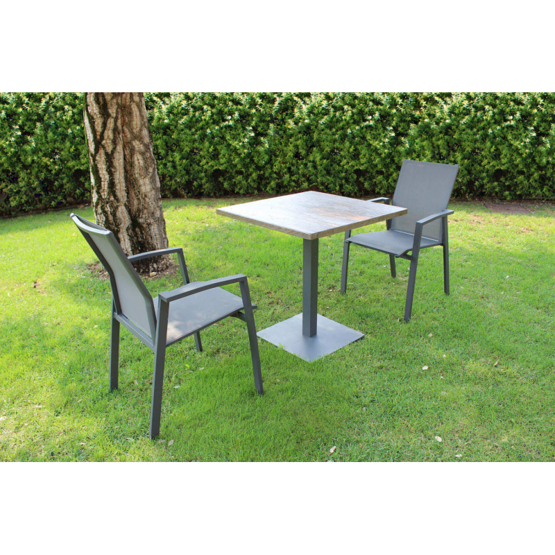 Piano Tavolo per Base Paxos 70x70 in Alluminio da Giardino