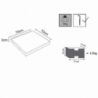Piano Tavolo per Base Paxos 70x70 in Alluminio da Giardino