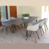 Set 4 poltrone Maui da esterno impilabili in resina resistente
