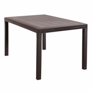 Tavolo Houston alluminio 150x90 cm fisso per giardino moderno