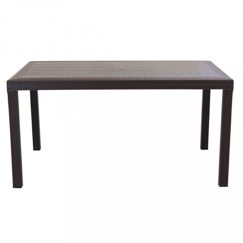 Tavolo Houston alluminio 150x90 cm fisso per giardino moderno