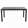 Tavolo Houston alluminio 150x90 cm fisso per giardino moderno