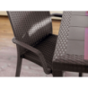 Tavolo Houston alluminio 150x90 cm fisso per giardino moderno