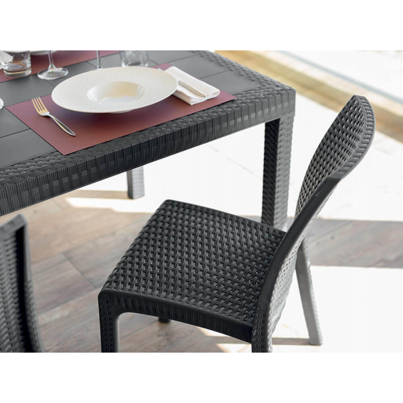 Tavolo Houston 150x90 cm alluminio fisso da giardino