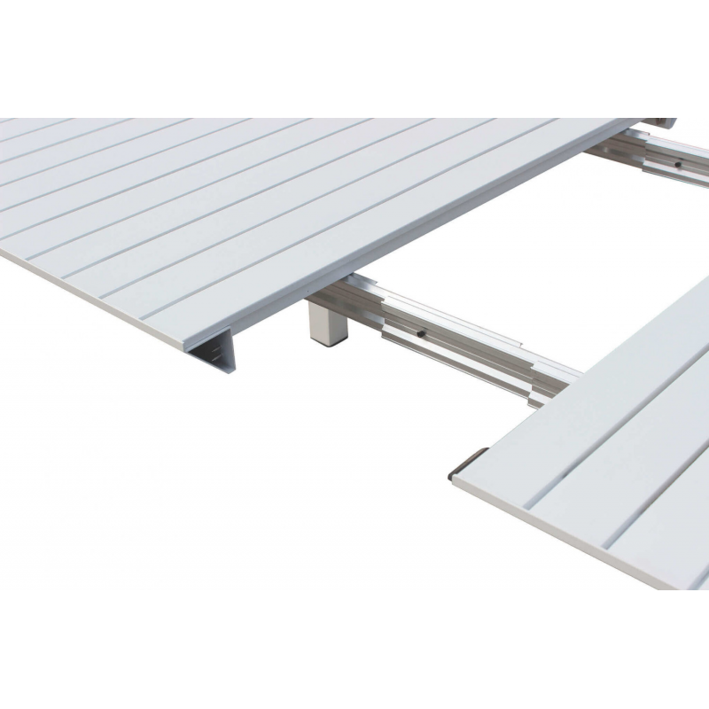 Consolle Allungabile 85x51/50-104-156-208-260 in Alluminio