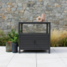 Mobiletto Phoenix Antracite Cosma 90×55×H90 | Levante Shop