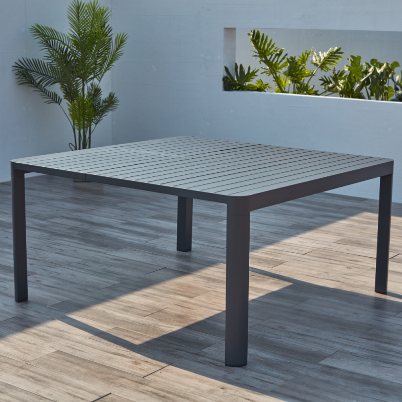 Tavolo Washington Allungabile 100/150 x 150 in Alluminio
