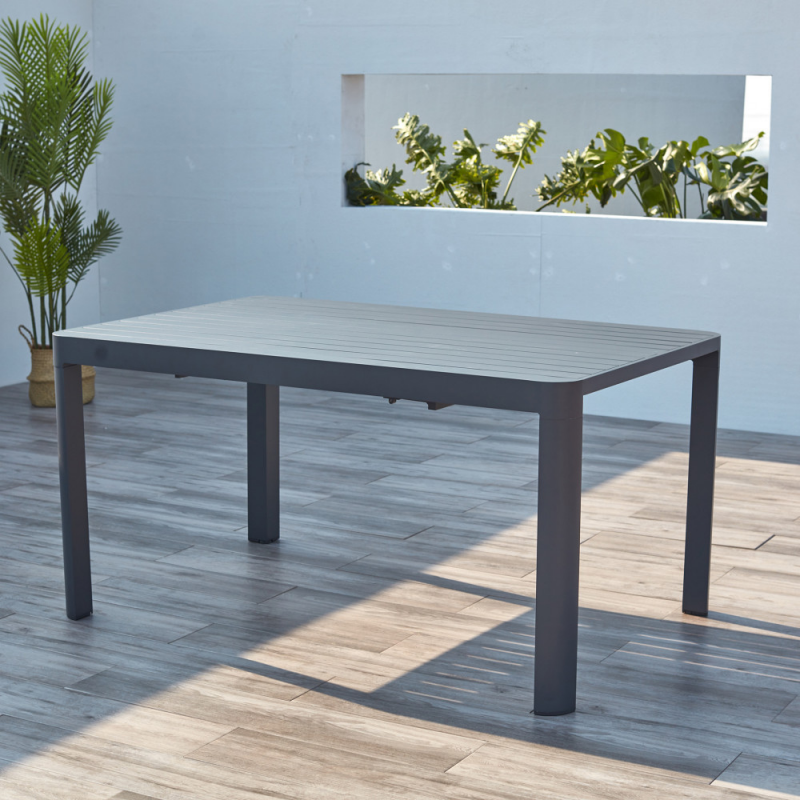 Tavolo Washington Allungabile 100/150 x 150 in Alluminio