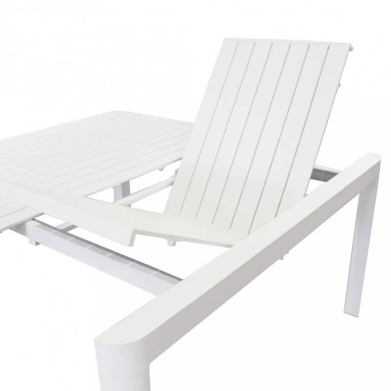 Tavolo Washington Allungabile 100/150 x 150 in Alluminio