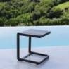 Tavolino Alimos in Alluminio da Giardino Moderno e Resistente