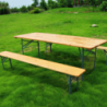 Set birreria 220x70 cm tavolo e panche da giardino robusti