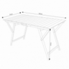 Tavolo Doppio 70x140 cm in Legno Tinta Noce da Giardino