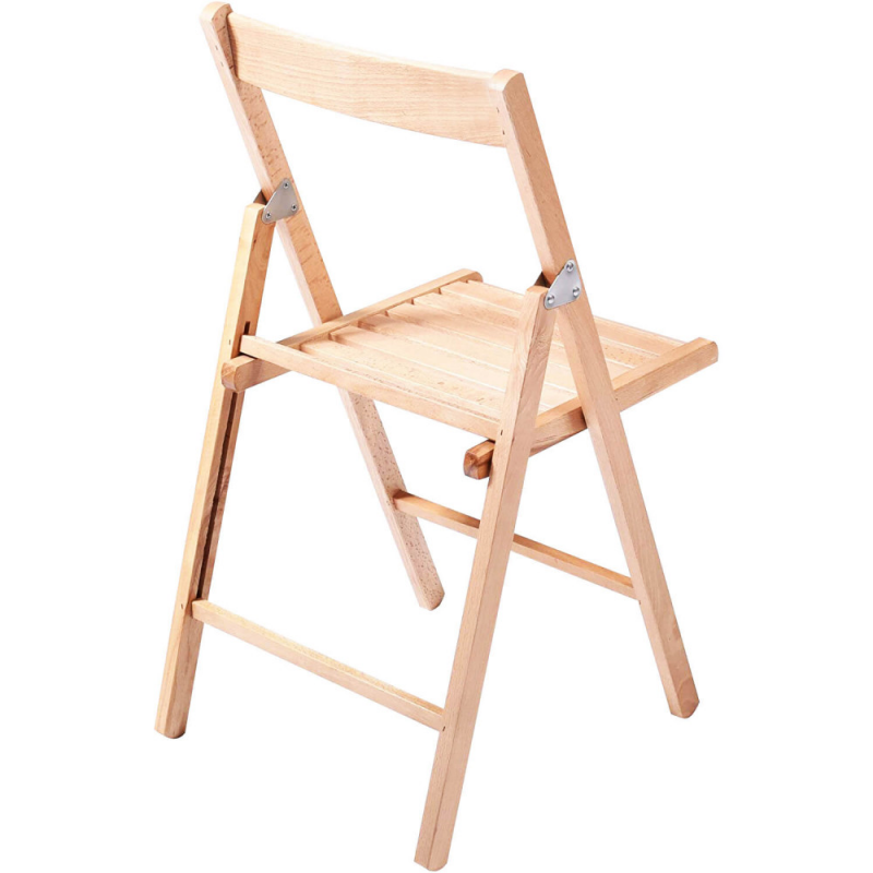 Sedia Pieghevole in Legno Naturale da Giardino