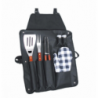 GREMBIULE CON ACCESSORI PER BARBECUE