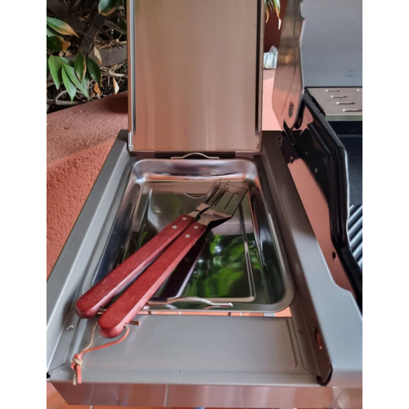 Barbecue Texas 3 Fuochi a Gas da Giardino Professionale