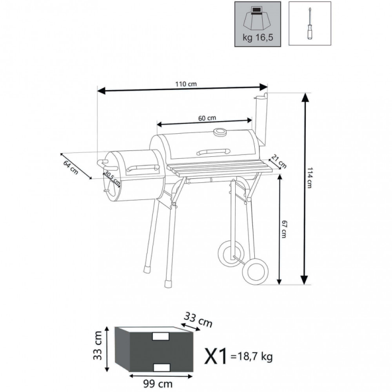 Barbecue Carbonella Affumicatore | Barbecue | Levante Shop