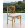 Sedia Cuba Libre in Legno Marrone per Giardino Esterno