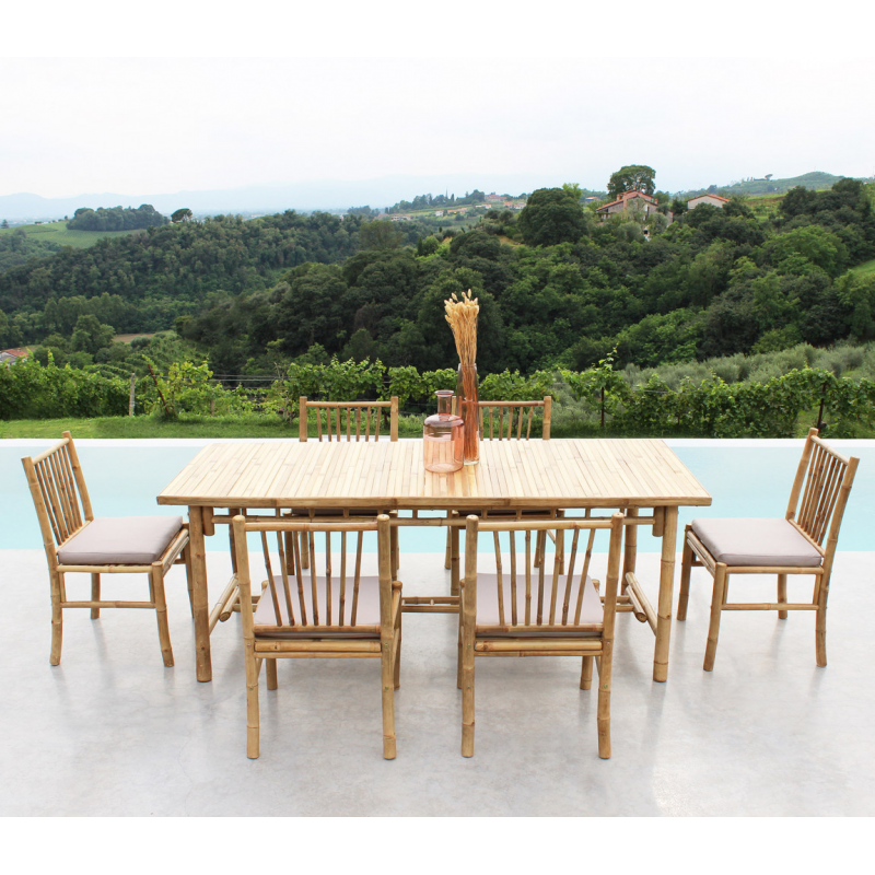 Sedia Cuba Libre in Legno Marrone per Giardino Esterno