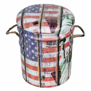 Zoom SET DI 2 POUF CONTENITORE TONDO USA