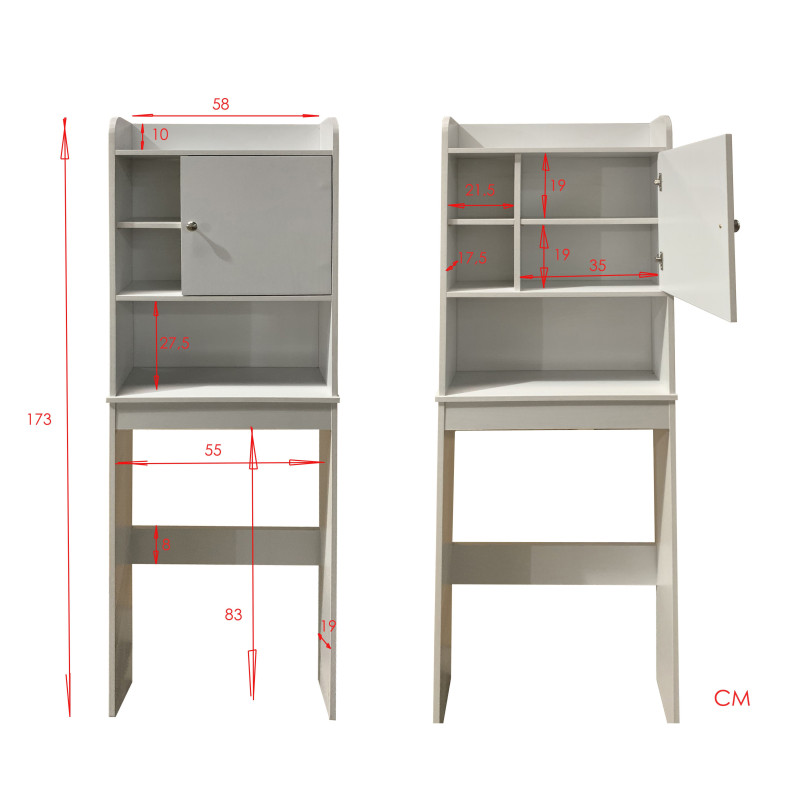 Mobile Sopra Lavatrice Laundry - C 95 X 40 H9 Cm