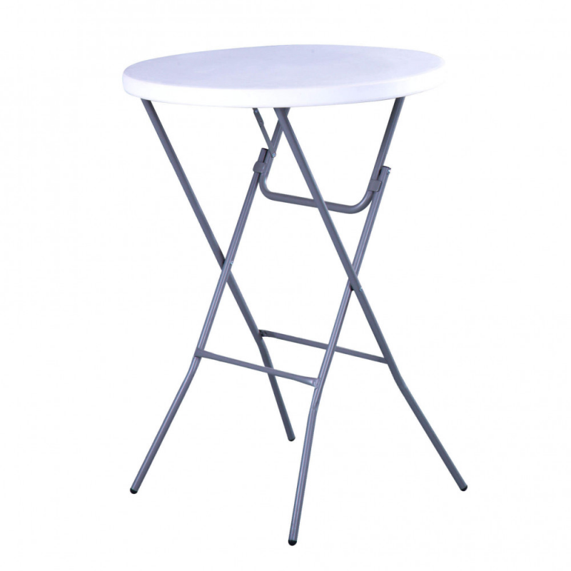 Tavolo Catering alto Ø80 cm in ferro per eventi e giardino