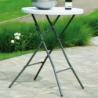 Tavolo Catering alto Ø80 cm in ferro per eventi e giardino