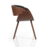 Sedia Visby Evo Dark Wood 55 X 54,5 H42,5 Cm