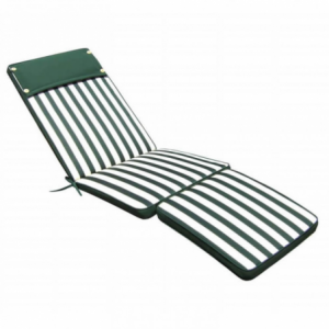 Cuscino Real Steamer riga verde per seduta da esterno confortevole