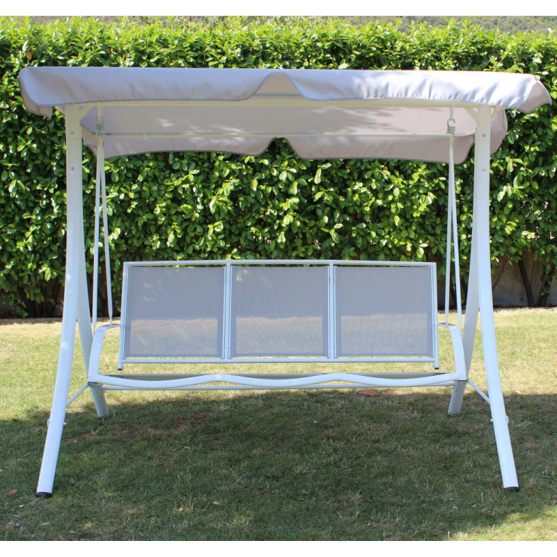 Dondolo Laconia Textilene Grigio | Dondoli | Levante Shop