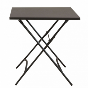Zoom Tavolo da Giardino Bristol 70x70 cm Taupe in Acciaio Pieghevole – Tavolo Quadrato da Esterno