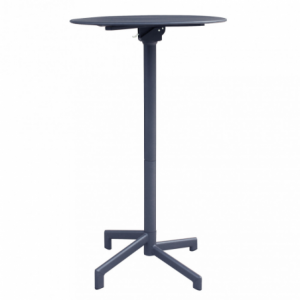 Tavolo Alto Vega Ø60 in ferro da esterno robusto ed elegante