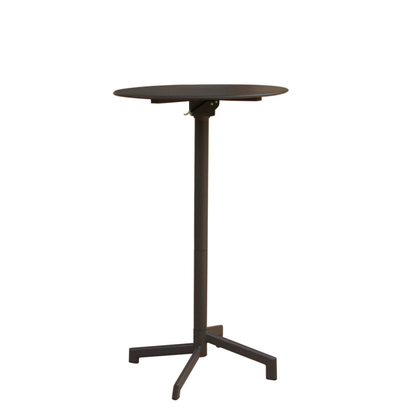 Tavolo Alto Vega Ø60 in ferro da esterno robusto ed elegante