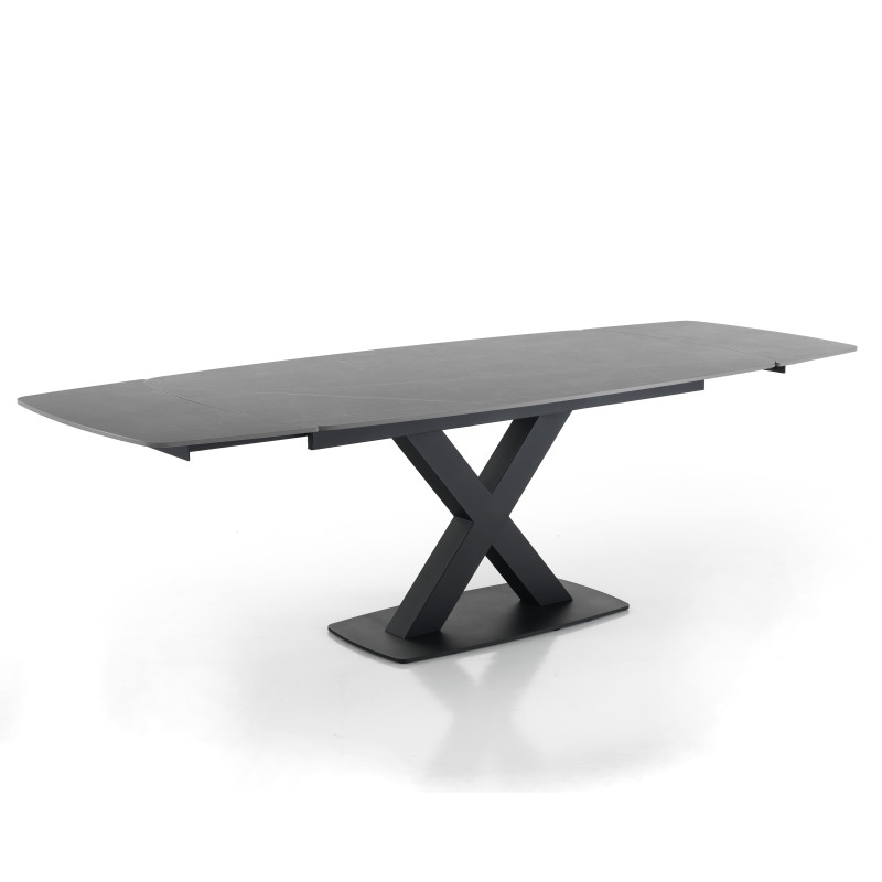 Tavolo Allungabile Alexa Grey Marble 170X103X17 Cm