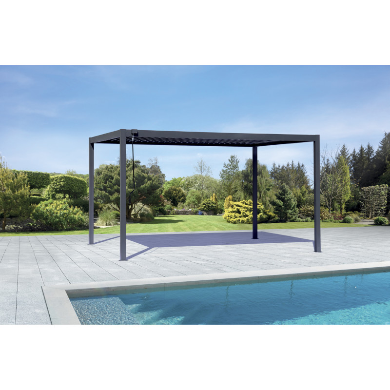 Pergola New Mexico 3x4 Alluminio Acciaio Antracite Moia