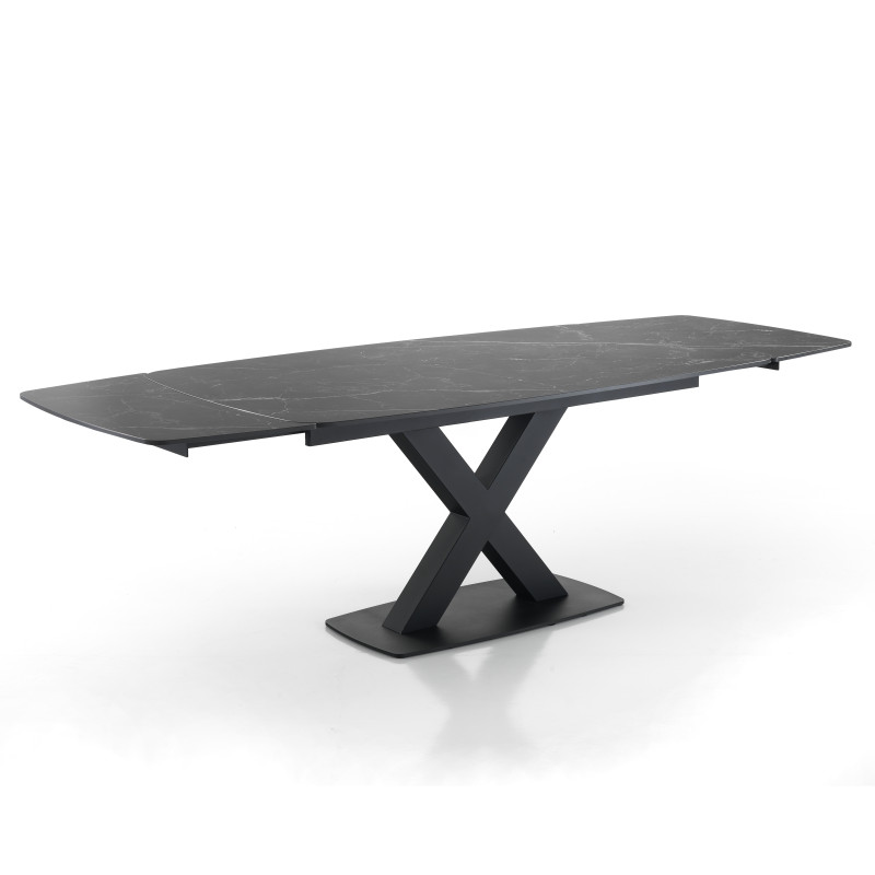 Tavolo Allungabile Alexa Black Marble 170X103X17 Cm