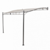 Gazebo pergola addossato 3,5 x 2,5 antracite ecrù giardino