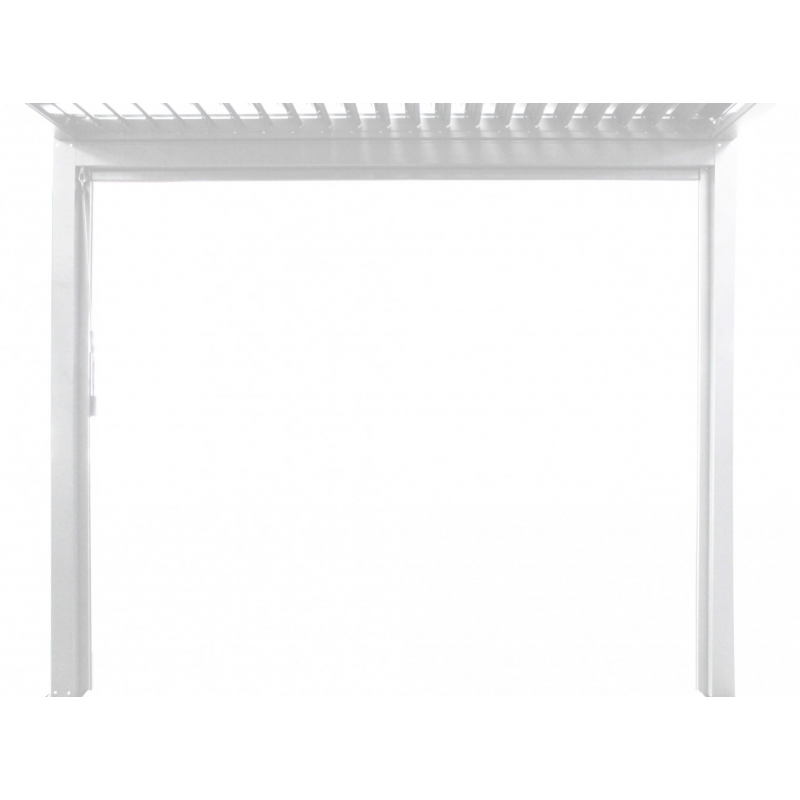 Laterale 4 m pergola bioclimatica PVC resistente giardino