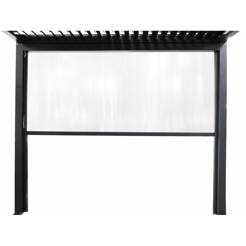 Laterale PVC 4m per pergola bioclimatica - Protezione esterno