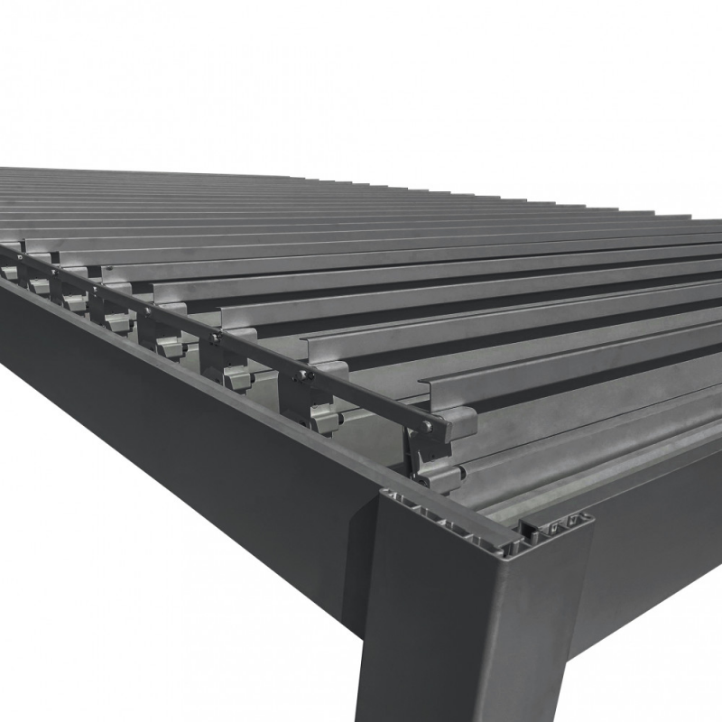 Pergola Bioclimatica 3x3 Doppia Lamella Antracite Giardino