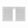 Laterale scorrevole con lamelle per pergola bioclimatica 4m