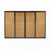 Laterale scorrevole con lamelle per pergola bioclimatica 4m