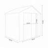 Casetta Home giardino 190x192x226 cm ampia e resistente