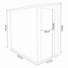 Casetta Hause giardino 111x191x194 cm robusta e compatta