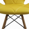Set di 4 SEDIE ANNAPOLIS GIALLA
