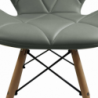 Set di 4 SEDIE ANNAPOLIS GRIGIA